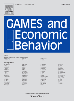 Games and Economic Behavior cover